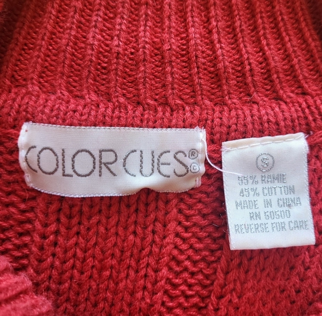 Color Cues Sweater Size Small  Vintage Vibes 607   