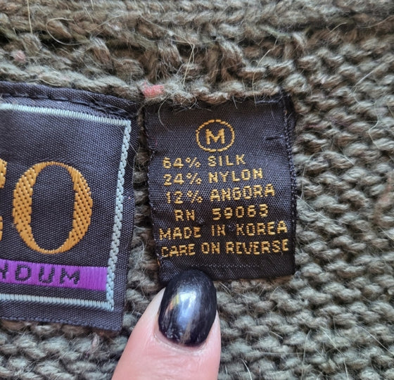IOCO Silk and Angora Blend Sweater Vest Size Medium