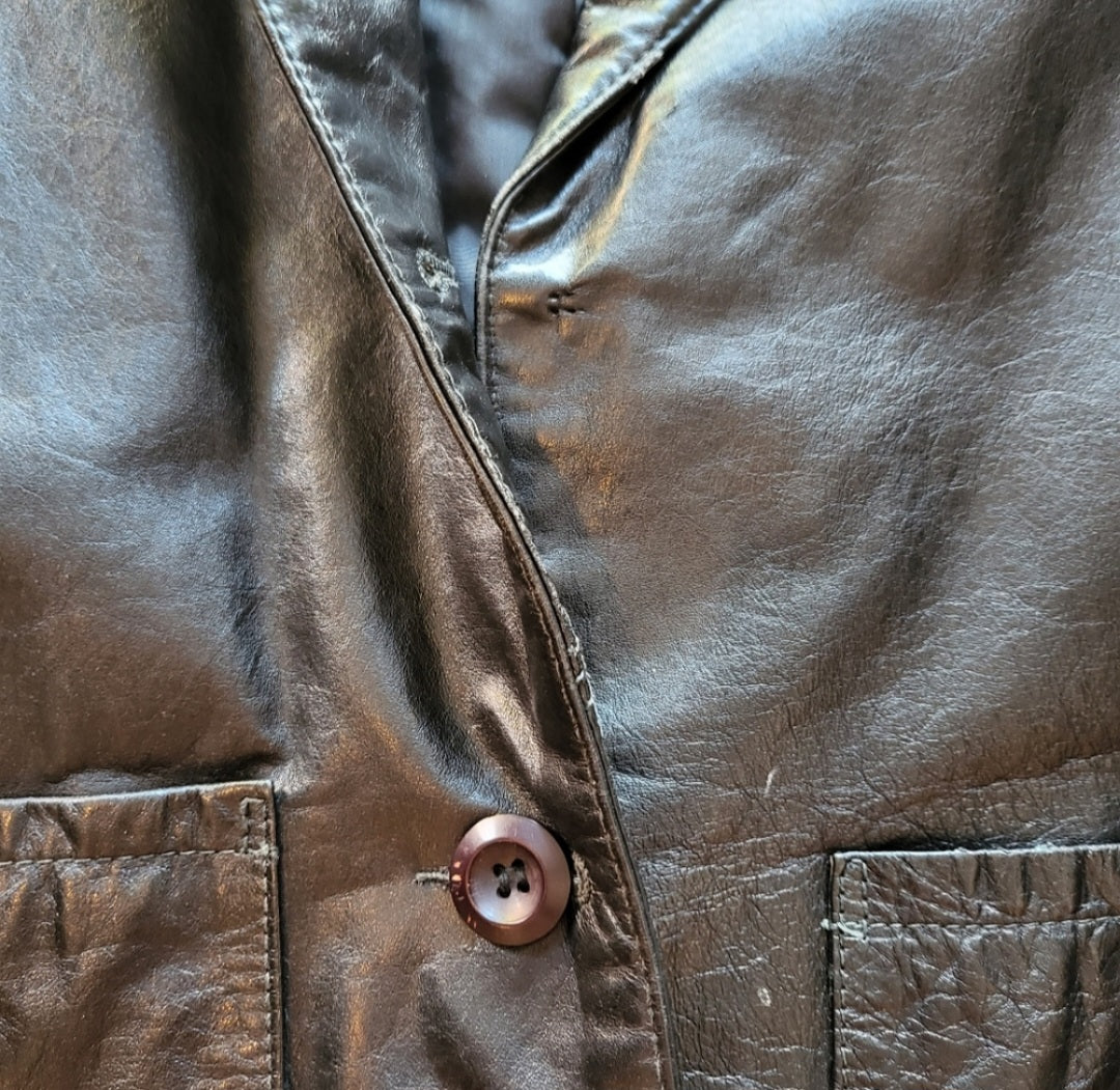 Dorby Casuals New York Genuine Leather Jacket Size 5/6  Vintage Vibes 607   