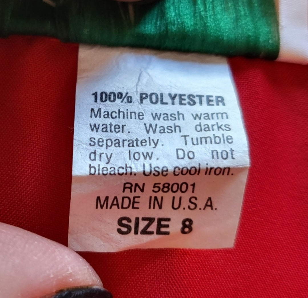 Joanna Polyester Button Down Size 8  Vintage Vibes 607   