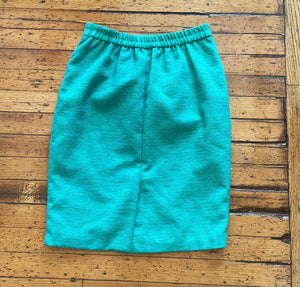 Claude Elastic Waist Midi Pencil Skirt Size 8