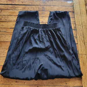 Just Me! Smocked Waist Pants Black Size Medium