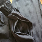 Just Me! Smocked Waist Pants Black Size Medium  Vintage Vibes 607   