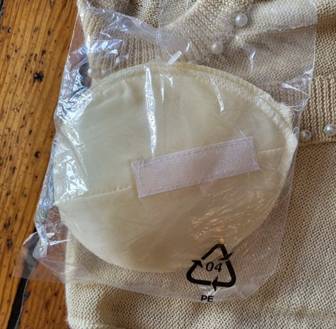 Maurada Faux Cardigan Sweater With Button and Pearl Details Size Medium  Vintage Vibes 607   