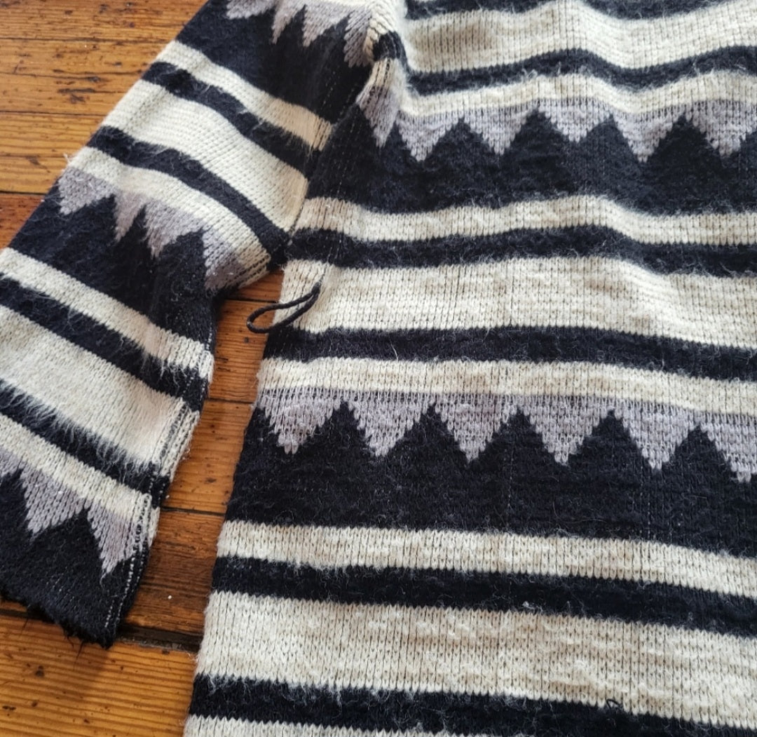 Vintage Knit Striped Cardigan Sweater  Vintage Vibes 607   