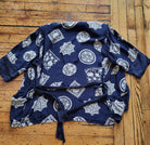 HMS by Jonathan Martin Contrast Trim Belted Kimono Size 8  Vintage Vibes 607   