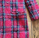 JR Bentley Wool Blend Plaid Blazer Size 7/8  Vintage Vibes 607   