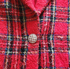 JR Bentley Wool Blend Plaid Blazer Size 7/8  Vintage Vibes 607   