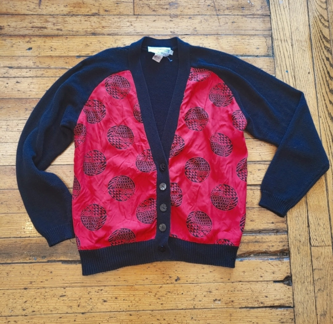 Collections Internationale by Tan Jay Cardigan Size Small  Vintage Vibes 607   