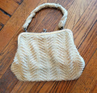 Vintage Beaded Pearl Clasp Closure Handbag  Vintage Vibes 607   