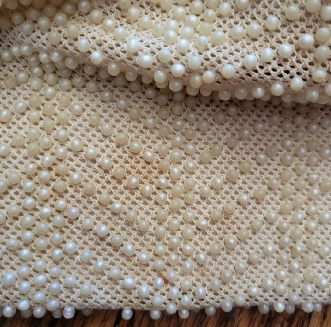Vintage Beaded Pearl Clasp Closure Handbag  Vintage Vibes 607   