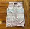 Tarazzia Knit Button Up Vest Pastel Size Small