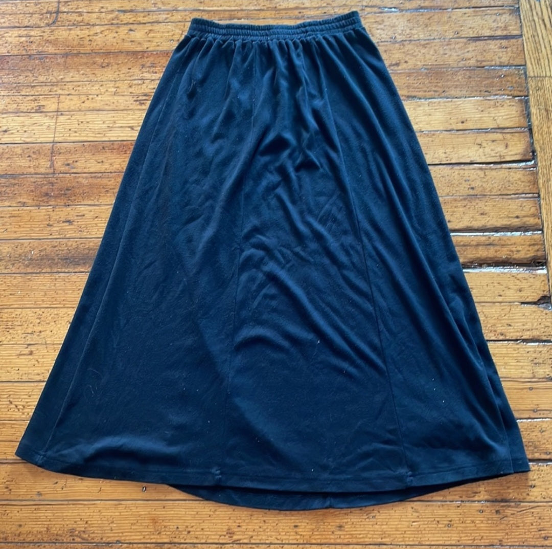 C P Collection Elastic Waist Maxi Skirt Size Small  Vintage Vibes 607   