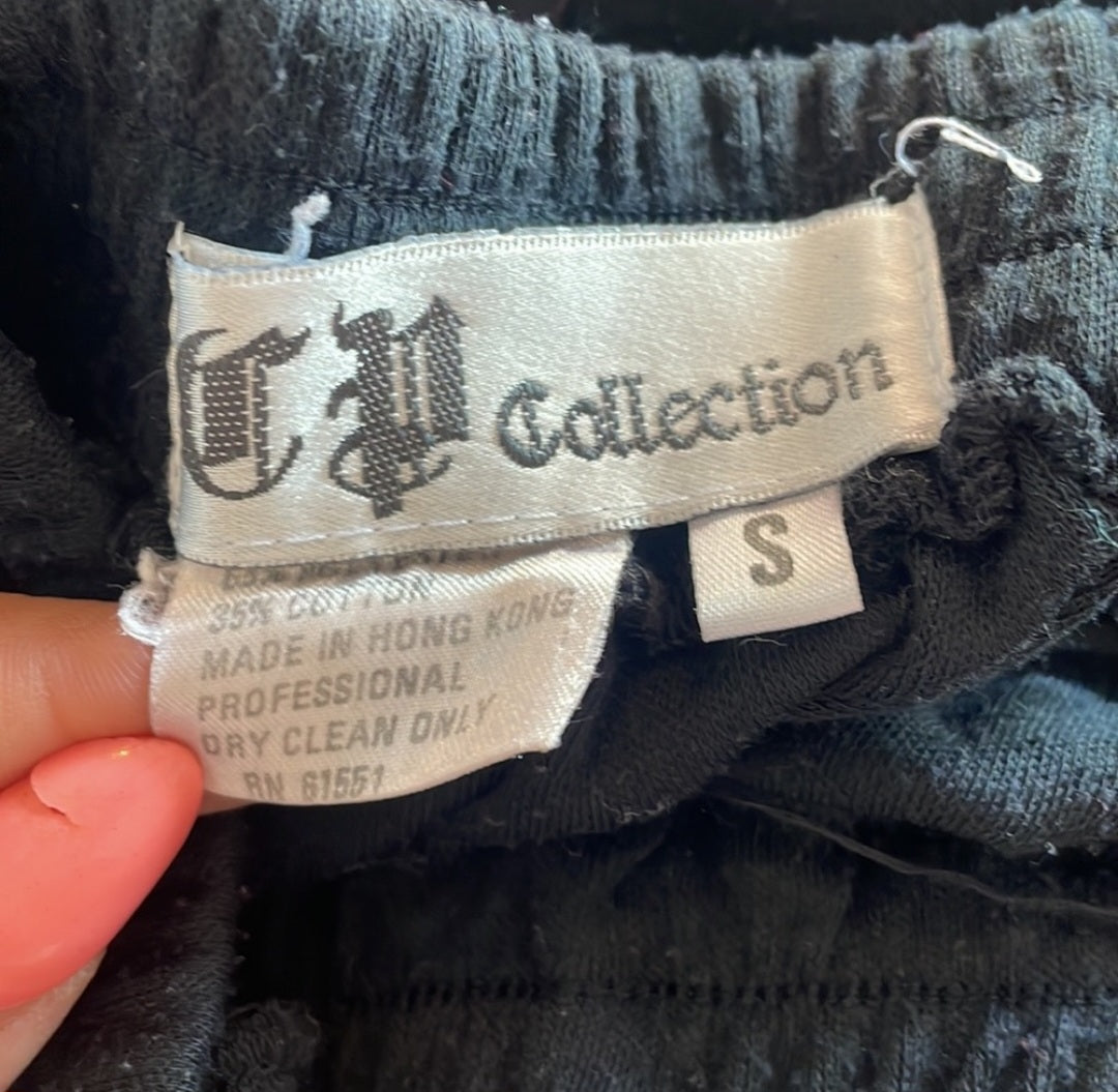 C P Collection Elastic Waist Maxi Skirt Size Small  Vintage Vibes 607   