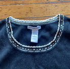 Hannah Jones Beaded Sleeveless Top Size Large  Vintage Vibes 607   