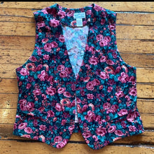  The Vermont Country Store Vest Floral Size 14