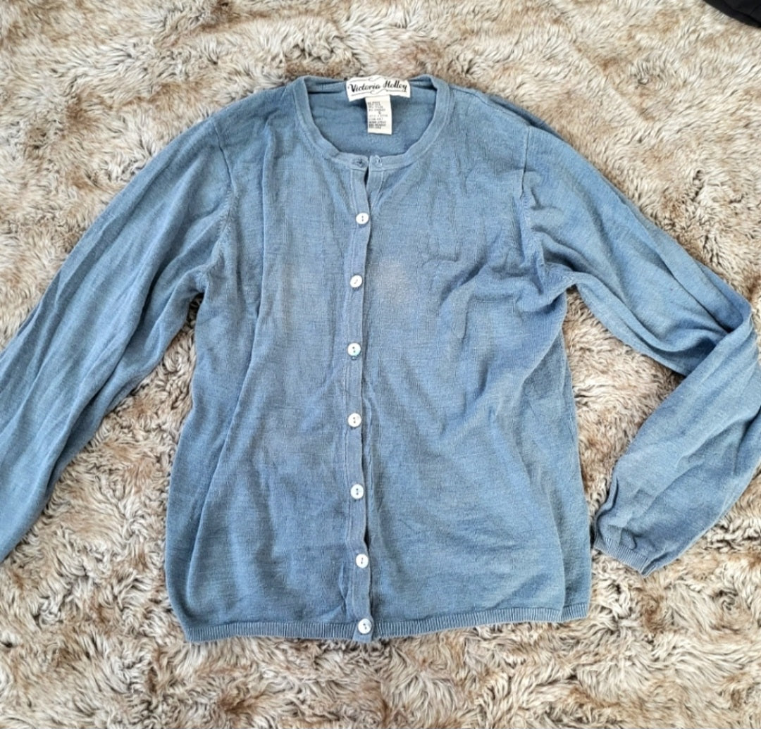 Victoria Holley Button Down Cardigan Size Small  Victoria Holley   