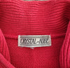 Crystal-Kobe Vintage V-Neck Knit Sweater