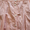 Chaus Woman Vertical Striped Button Front Midi Skirt Size 18W
