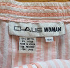 Chaus Woman Vertical Striped Button Front Midi Skirt Size 18W  Vintage Vibes 607   