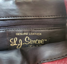 L.J. Simone New York Vintage Genuine Leather Red Crossbody Gold Chain Strap Bag  Vintage Vibes 607   