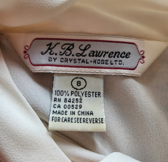 K.B. Lawrence by Crystal Kobe Button Down Blouse Size 8