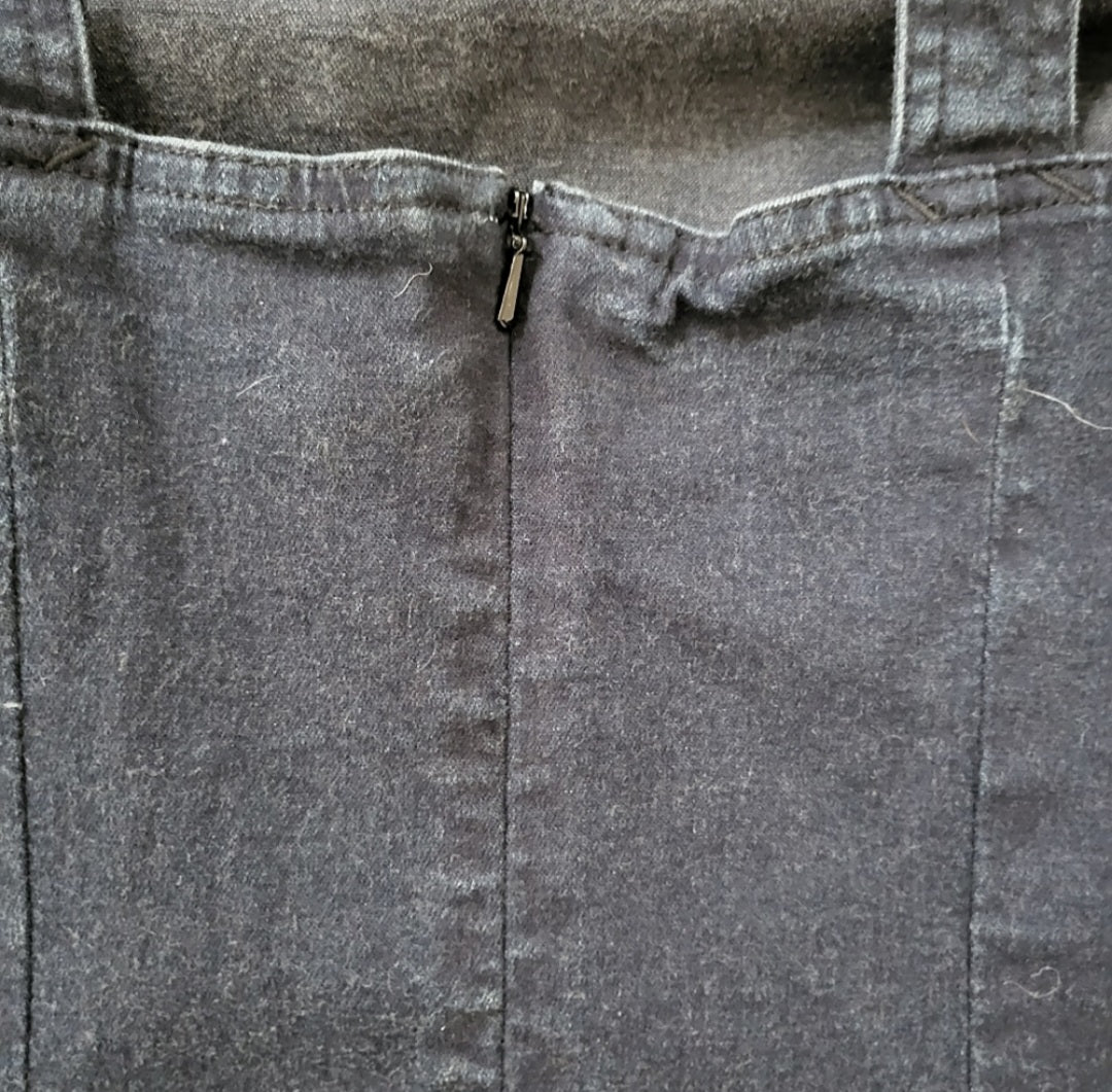 CK Jeans Vintage Calvin Klein Y2K Dark Wash Denim Overall Dress Indigo Size 7  Vintage Vibes Boutique   
