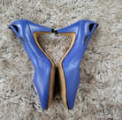 Fashion 10 By Endicott Johnson Vintage Leather Blue Pumps Size 8  Vintage Vibes Boutique   