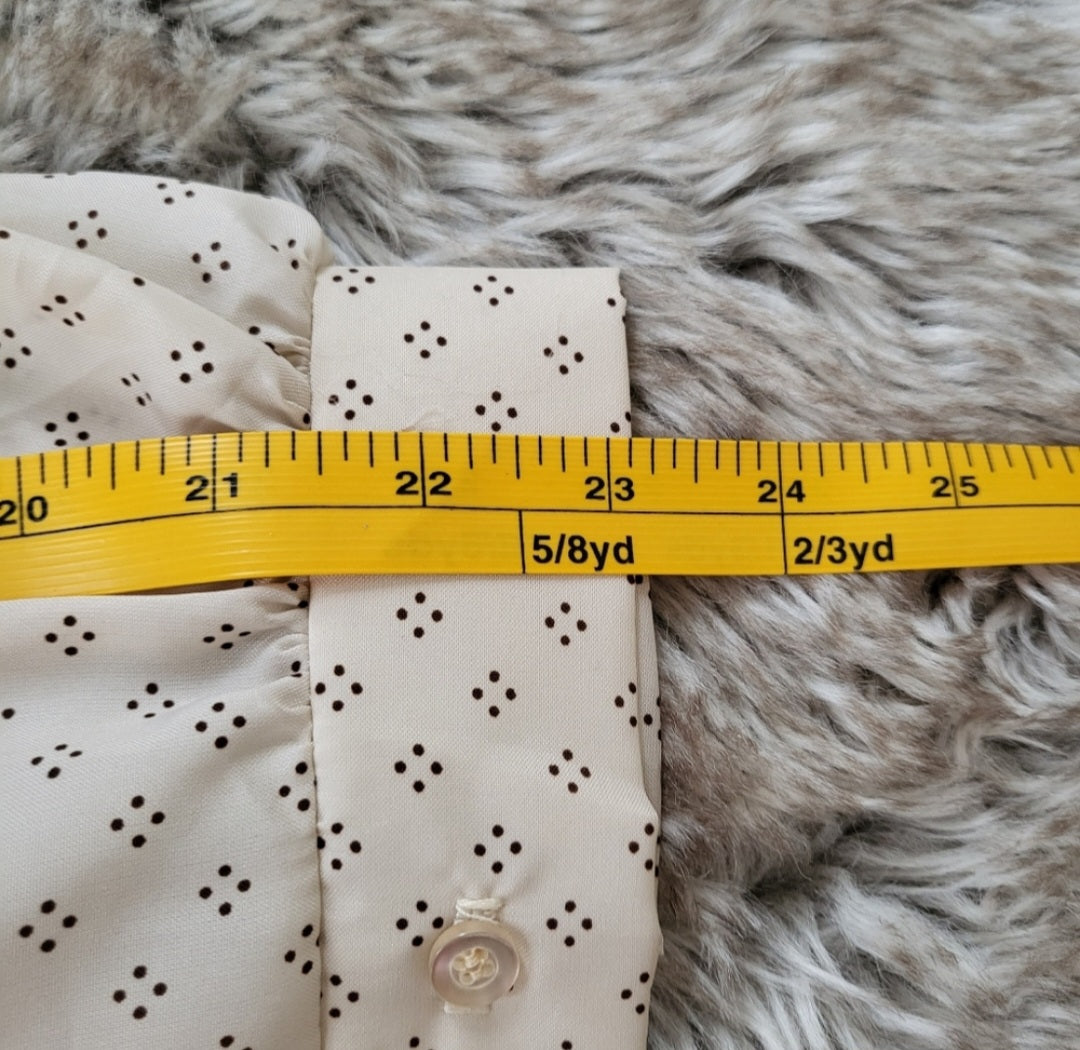 Rrrruss Russ Togs Vintage Diamond Print Button Down Collared Shirt Brown and Tan  Vintage Vibes Boutique   