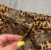 Bill Blass Jeans Vintage Skirt Leopard Paisley Size 8