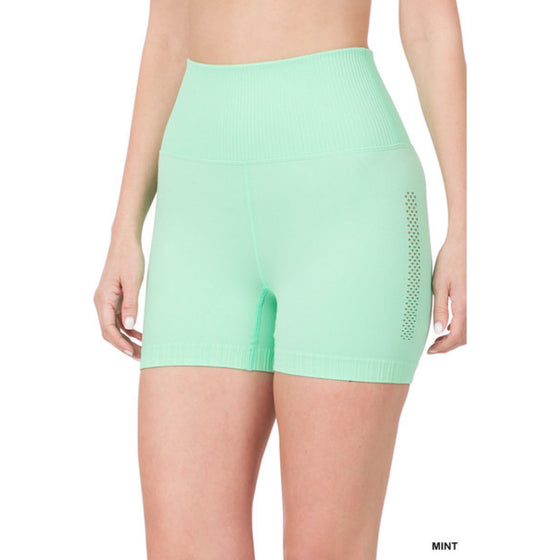 Mint Yoga Shorts